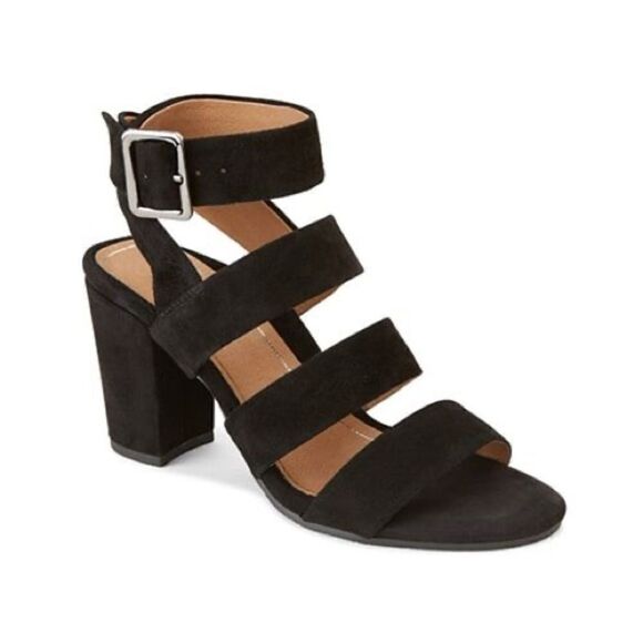 Vionic Womens Perk Blaire Black Suede Ankle Strap Heels Size 6Medium (B, M) B22B - Picture 3 of 13